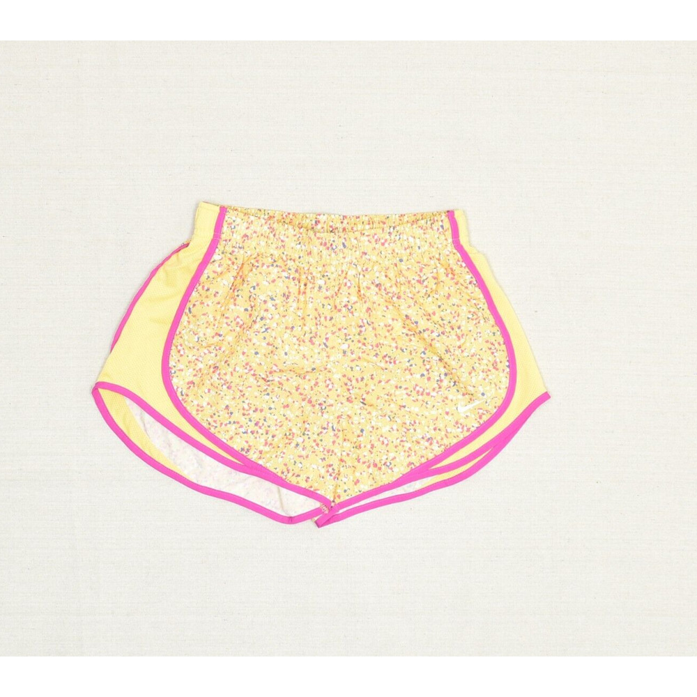 Nike Women Polka Dot Polyester Multicolor Size S Dri Fit Sweat Run Shorts